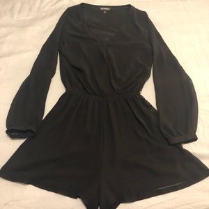 Woman’s black romper